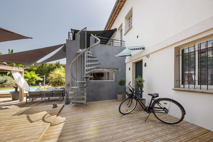 Terrasse bois & escalier